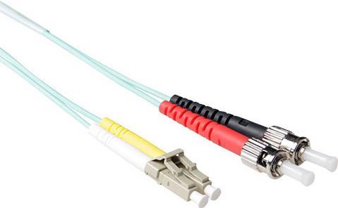 ACT 5 meter LSZH Multimode 50/125 OM3 fiber patch cable duplex with LC and ST connectors. Lc-st 50/125 om3 duplex 5.00m (RL7605) von ACT
