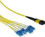 ACT 5 meter Singlemode 9/125 OS2 fanout patchcable 1 X MTP female - 4 X LC duplex 8 fibers 5M 8X9/125 OS2 MTP/MPO(F) (RL7865) von ACT