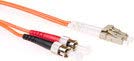 ACT 50 Meter LSZH Multimode 50/125 OM2 Fiber Patch Cable Duplex with LC and ST connectors von ACT