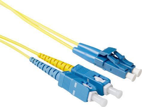 ACT 50 meter LSZH Singlemode 9/125 OS2 fiber short boot patch cable duplex with LC and SC connectors. Lc-sc 9/125 short dup 50.00m (RL1850) von ACT