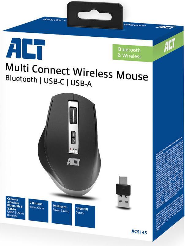 ACT AC5145 Maus rechts Bluetooth IR LED 2400 DPI (AC5145) von ACT