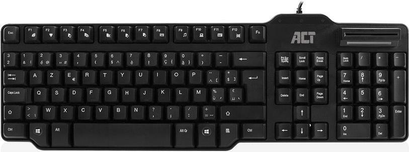 ACT AC5475 Tastatur USB AZERTY Belgisch Schwarz (AC5475) von ACT