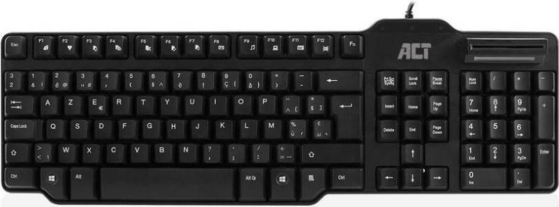ACT AC5475 Tastatur USB AZERTY Belgisch Schwarz (AC5475) von ACT