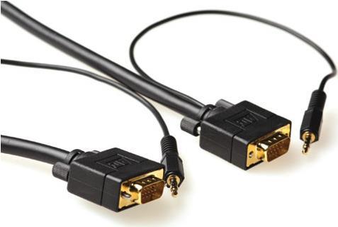ACT AK4993 7m VGA (D-Sub) + 3.5mm VGA (D-Sub) + 3.5mm Schwarz Videokabel-Adapter (AK4993) von ACT
