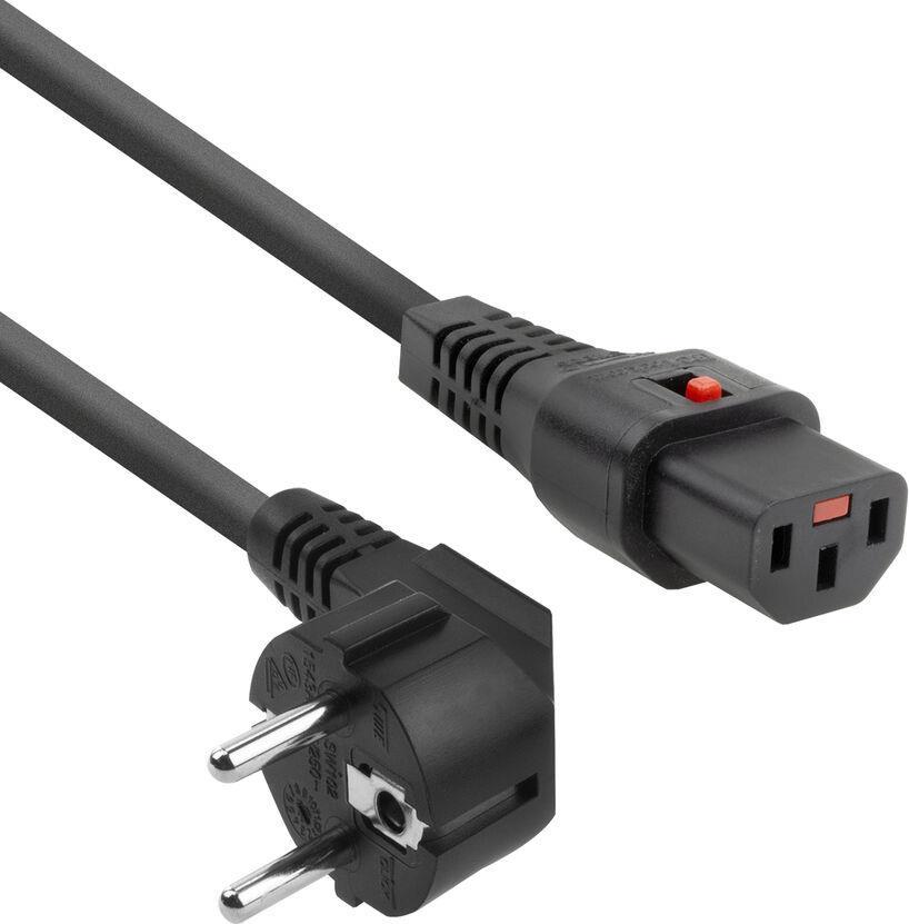 ACT AK5323 Stromkabel Schwarz 2 m CEE7/7 C13-Koppler (AK5323) von ACT