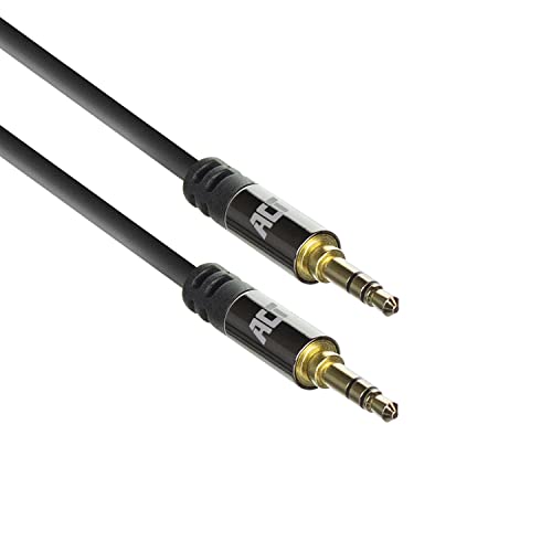 ACT Audio Kabel 3,5 mm Klinke, Stereo Aux Kabel Universeel, Gold, 1,5 Meter - AC3610 von ACT