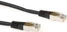 ACT Black 20 meter LSZH SFTP CAT6 patch cable with RJ45 connectors. Cat6 s/ftp lszh black 20.00m (FB9920) von ACT