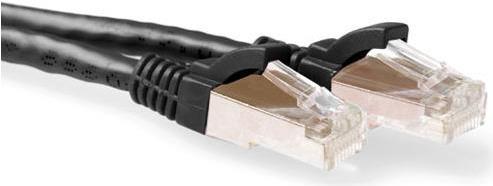 ACT Black 7 meter SFTP CAT6A patch cable snagless with RJ45 connectors. Cat6a s/ftp snagless bk 7.00m (FB6907) von ACT