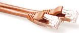 ACT Brown 20 meter U/UTP CAT6 patch cable snagless with RJ45 connectors. Cat6 u/utp snagless bn 20.00m (IS1620) von ACT