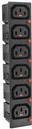 ACT C13 IEC Lock Net Entree (6x outlet) - black, PA135015BK6 (STF076) von ACT