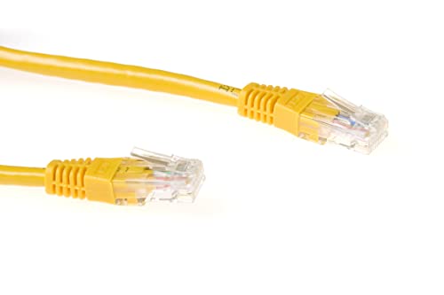 ACT CAT6 LAN Kabel 0.5 Meter Ethernet, 10/100/1000/Mbit/s, RJ45, U/UTP Ethernet Kabel, 250 MHz, PoE, Vollkupferleitungen, für Switch, Router, Patch Panel, TV, PC & Laptop - IB8800 von ACT