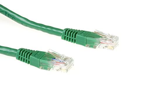 ACT CAT6 LAN Kabel 1 meter Ethernet, 10/100/1000/Mbit/s, RJ45, U/UTP Ethernet Kabel, 250 MHz, PoE, Vollkupferleitungen, für Switch, Router, Patch Panel, TV, PC & Laptop - IB8701 von ACT