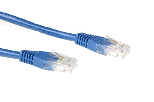 ACT CAT6 LAN Kabel 1m Ethernet, 10/100/1000/Mbit/s, RJ45, U/UTP Netzwerkkabel, 250 MHz, PoE, Vollkupferleitungen, für Switch, Router, Patch Panel, TV, PC & Laptop - IB8601 von ACT