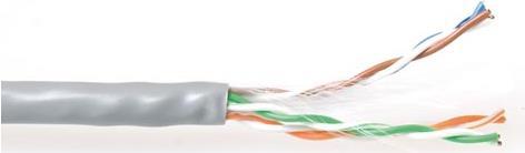 ACT CAT6 U/UTP PVC solid with pair splitter 305 m box. Type: 305 m reel C6 u/utp solid pvc grey 305m (XS305B) von ACT