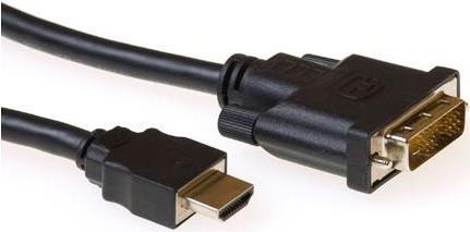 ACT Conversion cable HDMI A male to DVI-D male 2,00 m. Length: 2 m Hdmi a - dvi d sl m/m 2.00m (AK3740) von ACT