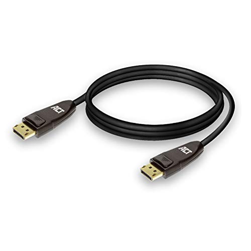 ACT DisplayPort Kabel 1m, 8K@60Hz / 4K@120Hz, DisplayPort Kabel 1.4-32.4Gbps, Unterstützt HDCP 2.2, HDR, DSC 1.2, HBR3, G-sync, für 144Hz Gaming Monitor, PC - AK4071 von ACT