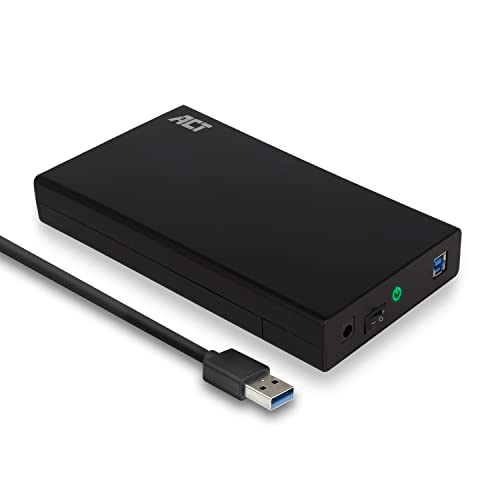 ACT Festplattengehäuse 3,5" SATA I/II/III HDD, USB 3.0, UASP-Unterstützung, werkzeugloses Gehäuse – AC1405 ACT Festplattengehäuse 3,5" SATA I/II/III HDD, USB 3.0, UASP-Unterstützung, werkzeugloses Gehäuse – AC1405 von ACT