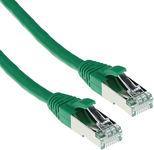 ACT Green 10 meter LSZH SFTP CAT6A patch cable snagless with RJ45 connectors CAT6A S/FTP LSZH SNG GN 10.00M (FB7710) von ACT