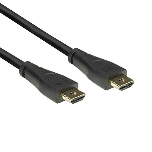 ACT HDMI Kabel 0.90m inkl. Sperrfunktion, 4K@60Hz, HDMI Premium Certified 2.0 High Speed 18 Gbps, ARC, HDR, HDCP 2.2, Kompatibel mit PS5 / PS4, HDTV, PC AK3861 von ACT