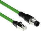 ACT Industrial 1.50 meters Sensor cable M12A 8-pin male to RJ45 male, Ultraflex SF/UTP TPE cable, shielded (SC3810) von ACT