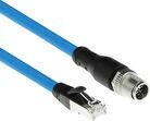 ACT Industrial 5.00 meters Sensor cable M12X 8-pin male chassis to RJ45, Superflex SF/UTP TPE cable, shielded (SC4902) von ACT