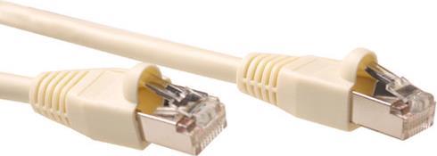 ACT Ivory 2 meter SF/UTP CAT5E patch cable snagless with RJ45 connectors. Cat5e sf/utp snagless iv 2.00m (IB7002) von ACT