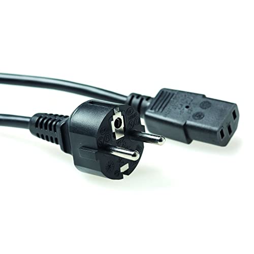 ACT Kaltgerätekabel 2.5m, C13 Kabel, PC Stromkabel, CEE 7/7 Schutzkontakt auf C13 3 Pin – AK5017 Schwarz ACT Kaltgerätekabel 2.5m, C13 Kabel, PC Stromkabel, CEE 7/7 Schutzkontakt auf C13 3 Pin – AK5017 Schwarz von ACT