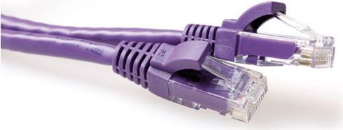 ACT Purple 15 meter U/UTP CAT6A patch cable snagless with RJ45 connectors. Cat6a u/utp snagless pl 15.00m (IB2315) von ACT
