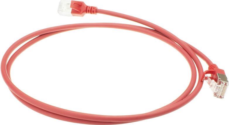 ACT Red 10 meter LSZH U/FTP CAT6A datacenter slimline patch cable snagless with RJ45 connectors (DC7510) von ACT