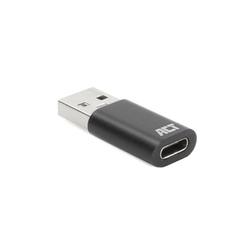 ACT USB auf USB C Adapter, Universal USB 3.0-5Gbps, USB to USB C, für Laptops und Ladegeräte - AC7376 von ACT