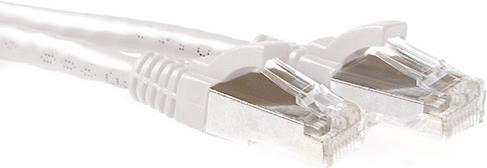 ACT White 20 meter SFTP CAT6A patch cable snagless with RJ45 connectors. Cat6a s/ftp snagless wh 20.00m (FB6420) von ACT