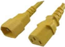 Advanced Cable Technology C13 - C14 - 0.60m 0.6m C13-Koppler C14-Koppler Gelb Stromkabel (AK5116) von ACT