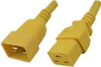 Advanced Cable Technology C19 - C20 - 3.00m 3m C19-Koppler C20-Koppler Gelb Stromkabel (AK5103) von ACT