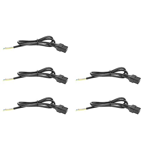 C19 IEC Lock NetzKabel 2 Meter, C19 Buchse mit offenes Ende, Stromkabel zum Konfektionieren, 10A 250V, Multi-Pack 5 Stück - AK5327 C19 IEC Lock NetzKabel 2 Meter, C19 Buchse mit offenes Ende, Stromkabel zum Konfektionieren, 10A 250V, Multi-Pack 5 Stück - AK5327 von ACT