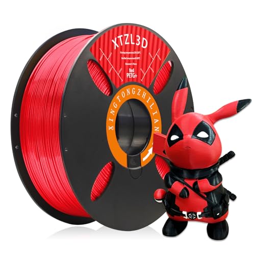 ACTIVEME PETG Filament 1.75mm, 1kg, Rot, Polyethylenterephthalatglykol, 3D-Druckfilament, Druckfilament, 1 Kilogramm von ACTIVEME
