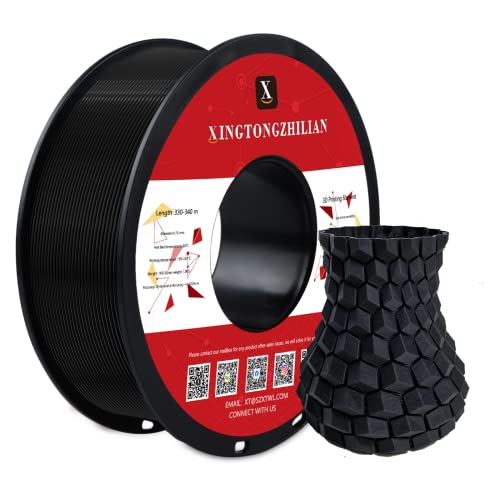 ACTIVEME Speedy PLA+ Filament 1.75mm, Maßgenauigkeit +/- 0.02mm, 1KG Spule (2.2 LBS) Tangle-Free 3D Druck Filament für 3D Drucker, Schwarz von ACTIVEME