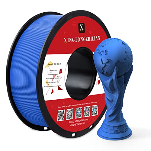 PETG+ Filament 1.75mm, PETG+ 3D Drucker Filament, Maßgenauigkeit +/- 0.02mm,3D Druck Filament Materialien für 3D Drucker, 1Kg/ 1 Spule Blau PETG+ Filament 1.75mm, PETG+ 3D Drucker Filament, Maßgenauigkeit +/- 0.02mm,3D Druck Filament Materialien für 3D Drucker, 1Kg/ 1 Spule Blau von ACTIVEME