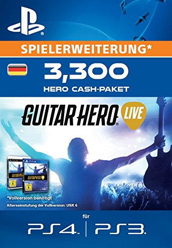 Guitar Hero Live - 3300 Hero Cash-Paket [Spielerweiterung] [PS4 PSN Code - deutsches Konto] von ACTIVISION