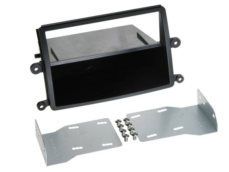 ACV 2-DIN Radioblende mit Fach Mitsubishi L200 2006 > schwarz Autoradio von ACV