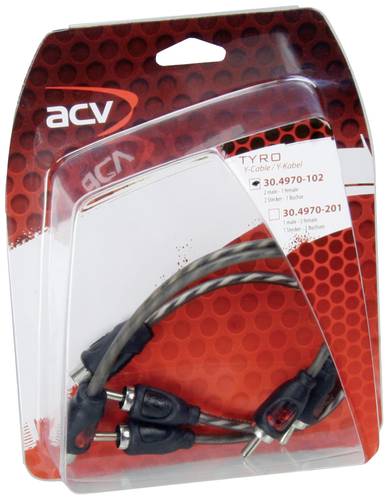 ACV 30.4970-102 Cinchkabel 0.3m [1x Cinch-Buchse - 2x Cinch-Stecker] von ACV