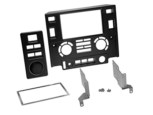 ACV Einbaurahmen für Doppel DIN Autoradio in Landrover Defender (LD, 2007-2016) - schwarz von ACV