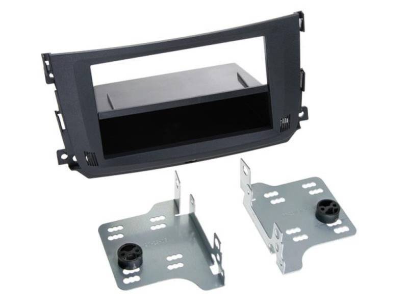 ACV Radioblende 2-DIN mit Fach für 1-DIN Radios Smart Fortwo 451 Facelift Autoradio von ACV