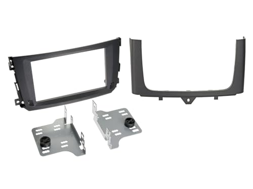 Einbaurahmen für Doppel DIN Autoradio in Smart for Two (A/BR451, 2010-2015) mit OEM Navigation von ACV