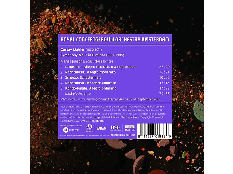 Gustav Mahler - Sinfonie 7 (SACD) von ADA/RCO