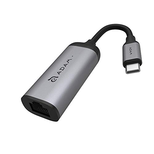 ADAM elements CASA Adapter e1 | USB-C auf 1 Gigabit Ethernet | Apple MacBook & USB-C Notebooks | grau | AAPADE1GY von ADAM elements