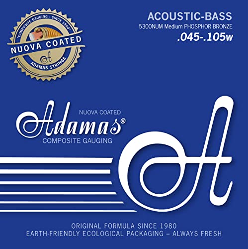 Adamas Saiten für Akustikbass Nuova Coated beschichtet Satz 4-string Med 5300NU-M von ADAMAS