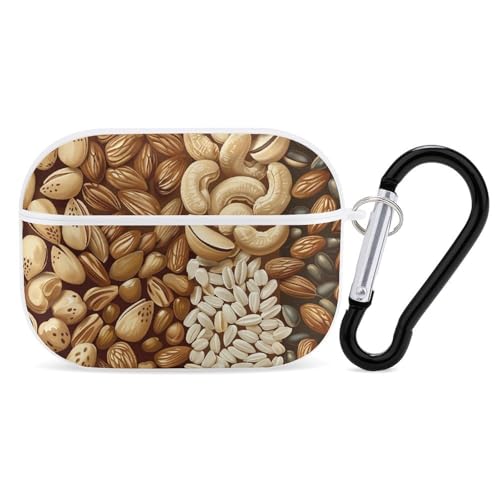 AirPods Pro & Pro 2 Case Cover Verschiedene Nussmuster Schutzhülle mit Schlüsselanhänger Front LED Sichtbar für Damen Herren AirPods Pro & Pro 2 Case Cover Verschiedene Nussmuster Schutzhülle mit Schlüsselanhänger Front LED Sichtbar für Damen Herren von ADASGHBY