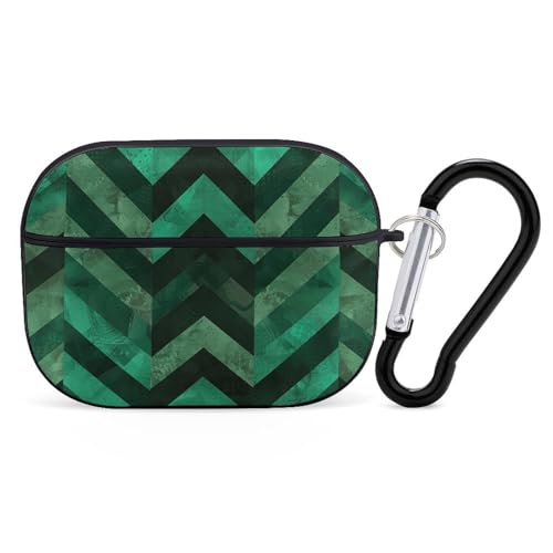 AirPods Pro & Pro 2 Case Cover mit Smaragdgrün Schutzhülle mit Schlüsselanhänger Front LED sichtbar für Damen Herren AirPods Pro & Pro 2 Case Cover mit Smaragdgrün Schutzhülle mit Schlüsselanhänger Front LED sichtbar für Damen Herren von ADASGHBY