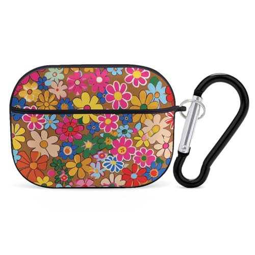 AirPods Pro & Pro 2 Hülle, helle Blume Stil Schutzhülle mit Schlüsselanhänger, Front-LED, sichtbar für Damen und Herren AirPods Pro & Pro 2 Hülle, helle Blume Stil Schutzhülle mit Schlüsselanhänger, Front-LED, sichtbar für Damen und Herren von ADASGHBY