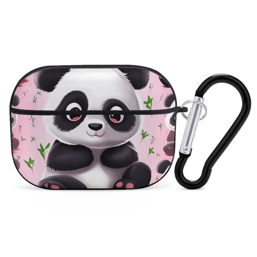 AirPods Pro & Pro 2 Hülle, niedlicher Panda, Schutzhülle mit Schlüsselanhänger, Front-LED, sichtbar für Damen und Herren AirPods Pro & Pro 2 Hülle, niedlicher Panda, Schutzhülle mit Schlüsselanhänger, Front-LED, sichtbar für Damen und Herren von ADASGHBY